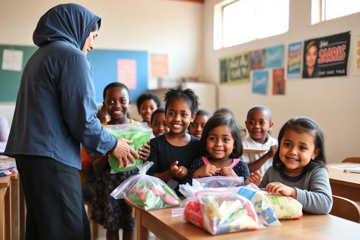 Children in classroom